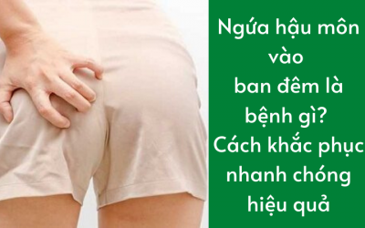 Ngứa hậu môn vào ban đêm là bệnh gì? Cách khắc phục nhanh chóng hiệu quả