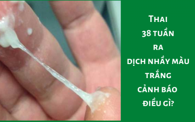 Thai 38 tuần ra dịch nhầy màu trắng cảnh báo điều gì?