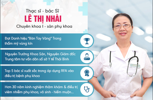 Bác sĩ Lê Thị Nhài - Bác sĩ chữa bệnh viêm lộ tuyến an toàn ở Hà Nội