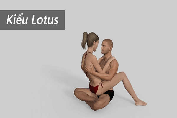 Massage một người tư thế lotus